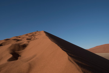 Fototapeta na wymiar Dune in namibia , sky , dune and sand