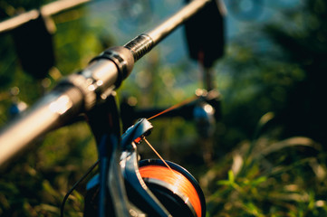 Fishing adventures, carp fishing. Is fishing with carpfishing technique. Carp fishing