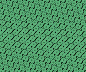 Green color geometric rhombus pattern for print design. Simple tile background. Repetitive backdrop. Modern decoration for website banner, poster, story..