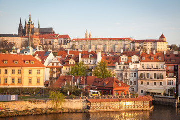 Fototapeta na wymiar Prague Castle in the morning