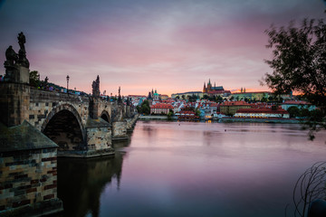 Prague Castle in the evening