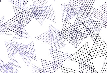 Light Purple vector background with polygonal style with circles.