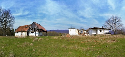 a ruined old house