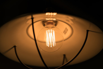 Fototapeta na wymiar Retro edison light bulb decor