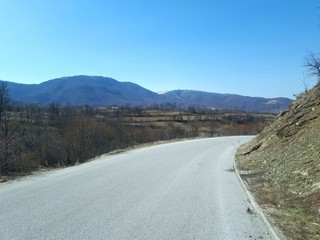 Landscape in the mountains