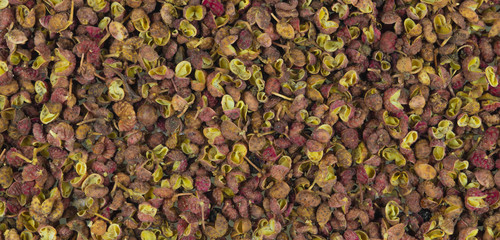 Sichuan grain pepper bright close-up