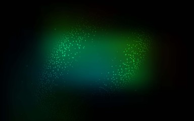 Dark Green vector background with galaxy stars. Shining illustration with sky stars on abstract template. Pattern for astronomy websites.