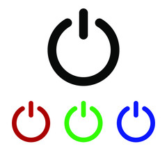 Power off icon. Power on icon. On-Off icon vector illustration EPS 10