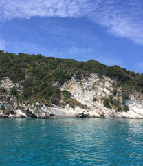 Xigia Sulfur Beach in Zakynthos island in Greece