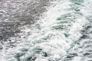 Wake from the Ferry