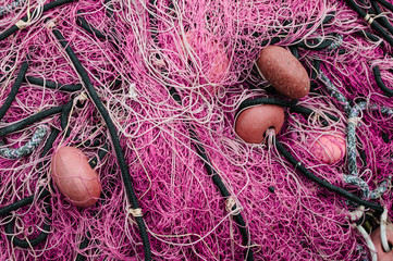fisherman's net close up