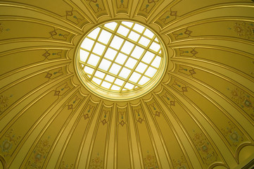 Interior view of dome of Virginia State Capitol, Richmond Virginia
