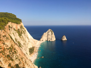 Fototapeta na wymiar Landscape of the beautiful island of Zante in Greece