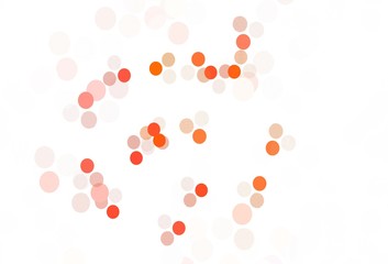 Light Red vector template with circles.