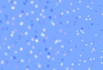 Light Purple vector template with ice snowflakes.