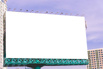 Blank billboard for new asvertisement