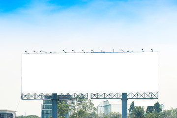 Blank billboard for new asvertisement