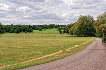 Green Park of Audley End House in Essex in England