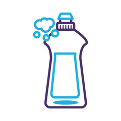 disinfectant plastic bottle product with foam line style