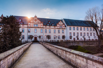 Fototapeta na wymiar Schloss Burg in Friedberg 