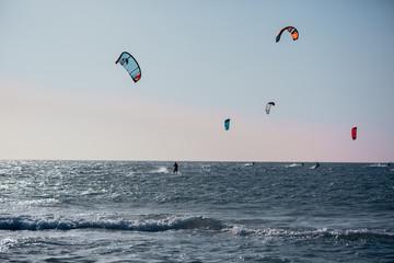 Kitesurfing, Kiteboarding action photos sea sport extreme