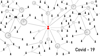 Corona virus COVID - 19, global spreading concept. Dangerous pandemic