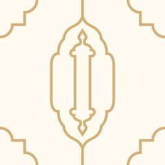 Fototapeta na wymiar Islamic ornament background. Seamless moroccan pattern with islamic motif