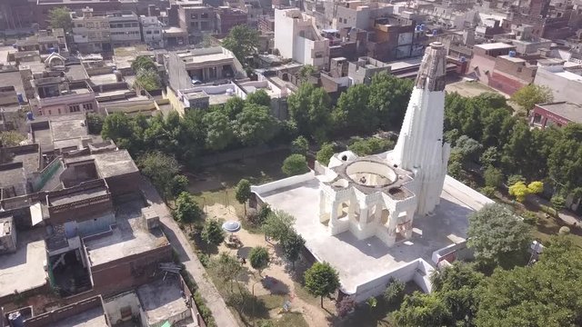 Shiwala teja singh hindu temple sialkot aerial view