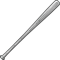 Baseball bat on a white isolated background