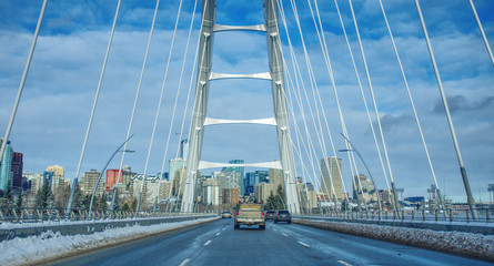 Fototapeta na wymiar Edmonton Walterdale Bridge