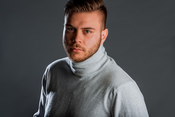 Attractive trendy man