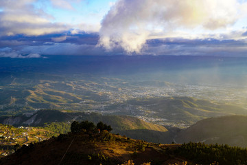 Atardecer Mirador Dieguez Olaverri, Huehuetenango, Guatemala.