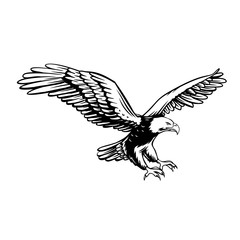 Fototapeta na wymiar Eagle retro icon