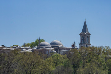 View of Topkapi palace in Istanbul, Turkey.