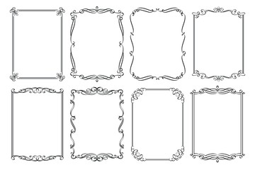 Calligraphic wedding frames