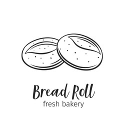 Bread rolls outline