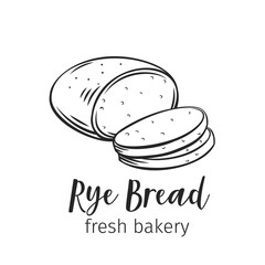 Rye bread outline
