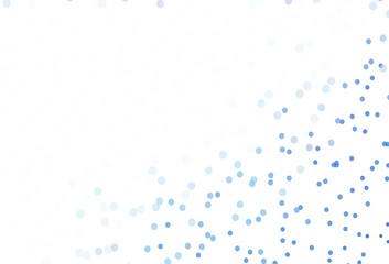 Light Pink, Blue vector background with beautiful snowflakes.