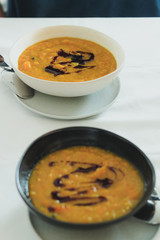 Pumpkin soup with balsamico 