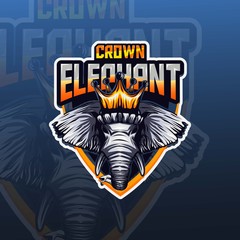 monster elephant mascot esport logo © Nasihul