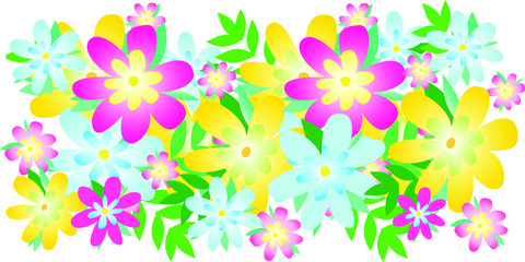 Fototapeta na wymiar Abstract texture with flowers , vector design illustration 