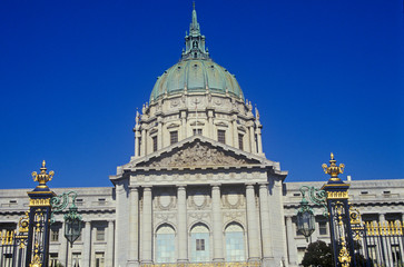Fototapeta na wymiar City Hall in San Francisco, California