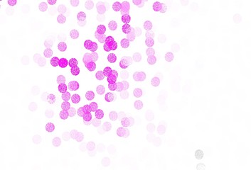 Light Pink vector layout with circle shapes.
