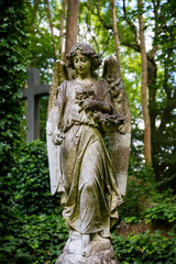 Gravestones at Highbury Cemetary, London