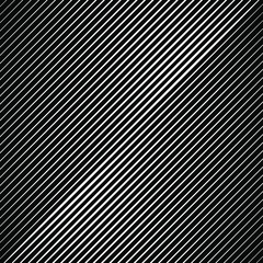 Diagonal white vector stripes on a black background. Geometric art. Vector illustration. Monochrome background. Oblique pattern. Trendy element for web pages, prints, template and textile pattern