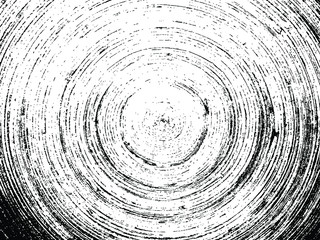 Grunge circles vector background. Damaged concentric texture.