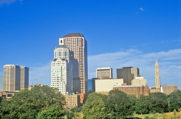 State capital of Hartford skyline, Hartford, Connecticut