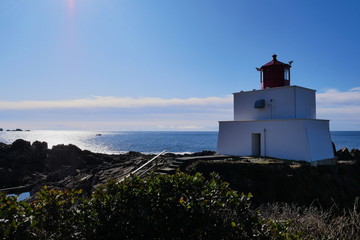 Fototapeta na wymiar Lighthouse on Canadian west cost