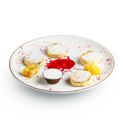 mouthwatering fritters, an exquisite breakfast restaurant dish is a classic serving.