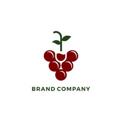 Grape wine Modern youthful logo
